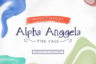 Alpha Anggela - 18 Font styles and 150 Swashes Font Download