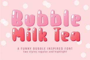 Bubble Milk Tea Font Download