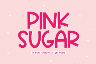 Pink Sugar - A Fun Handwritten Font Font Download
