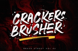 CRACKERS BRUSHER Font Download