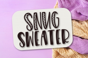 Snug Sweater - A Mixed Style Font Duo Font Download