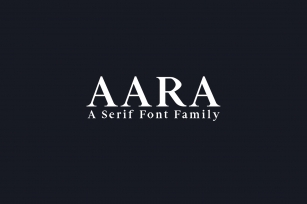 Aara Serif Font Family Font Download