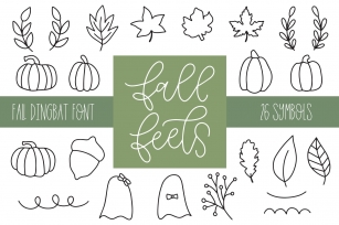 Fall Feels, Dingbat Font Download