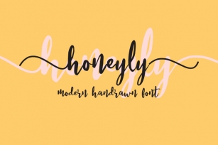 honeyly Modern Handrawn Font Font Download