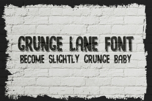 Grunge Lane Font Font Download