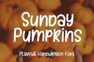 Sunday Pumpkins - Playful Font Font Download