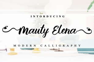 Mauty Elena Font Download