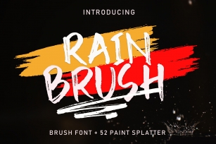 Rain Brush Font Download