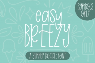 Easy Breezy, Summer Doodle Font Font Download