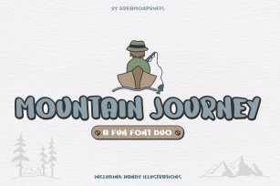 Mountain Journey - a Fun Font Duo Font Download