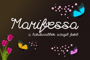 Marifessa Font - a handwritten script font Font Download