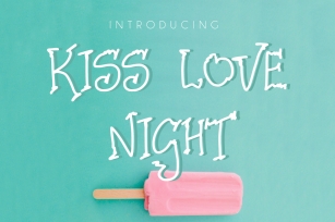 Kiss Love Night Font Download