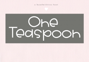 One Teaspoon - Handwritten Font Font Download