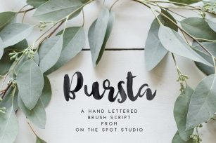 Bursta Brush Font Download