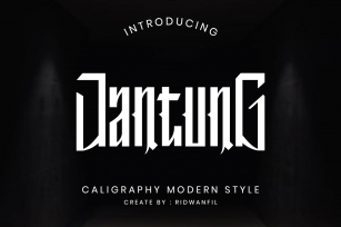 Jantung font - Callighraphy Modern Style Font Download