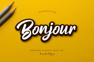 Bonjour Modern Script Font Font Download