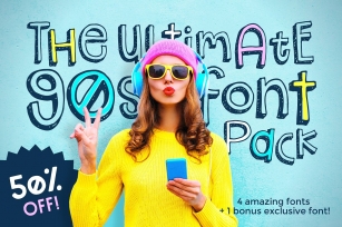 The Ultimate 90s Font Pack Font Download