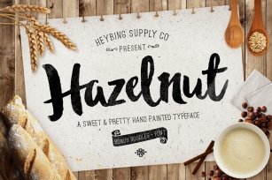 Hazelnut Typeface & Extras Font Download