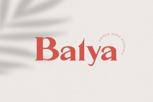 Balya Serif Font Font Download