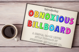 Obnoxious Billboard Font Download