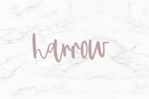 Harrow - Script Font Font Download