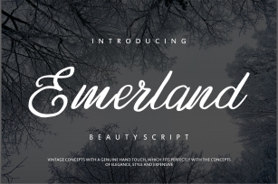 Emerland | Beauty Script Handwritten Font Download