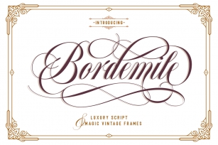 Bordemile - Luxury Script Font Download