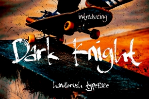 Dark Knight - handbrush Typeface Font Download