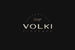 VOLKI - Handwritten Vintage Typeface Font Download