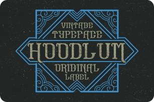 Hoodlum label font Font Download