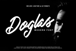 Doglas | Modern Script Font Font Download
