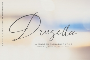 Drusella Modern Calligraphy Font Download