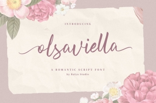 Olsaviella Signature Font Font Download