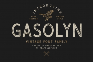 Gasolyn Font Family Bonus Extras Font Download