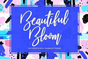Beautiful Bloom Typeface Font Download