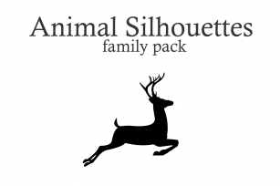 Animal Silhouettes (pack) Font Download