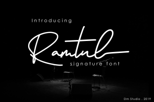 Ramtul - Signature Font Font Download