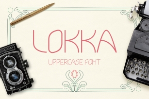 Lokka Uppercase Font Font Download