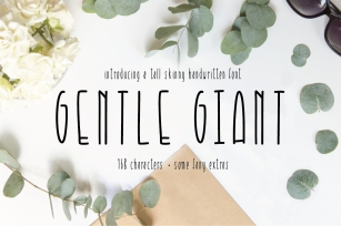 Gentle Giant Condensed Font Font Download