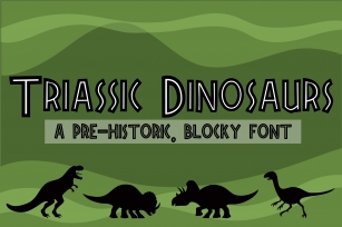 ZP Triassic Dinosaurs Font Download