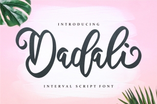 Dadali - Interval Script Font Font Download
