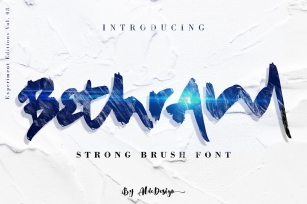 Bethrand  Strong Brush Font Download