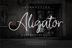 Aligator Signature Font Font Download