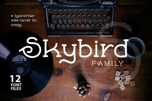 Skybird Family - Crazy, unique & retro Font Download