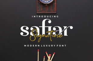 Safiar - Modern & Luxury Duo Font Download