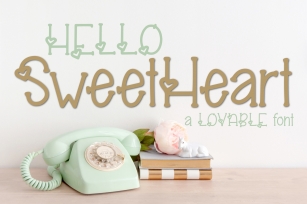 Hello Sweetheart a Lovable Font Font Download