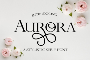 Aurora - A Stylistic serif font Font Download