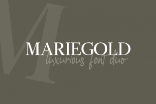 Mariegold Luxury Font Duo Font Download