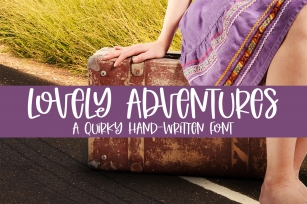 Lovely Adventures - A Quirky Hand-Written Font Font Download