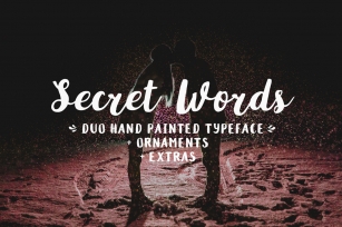 Secret Words Font Duo Bonus Font Download